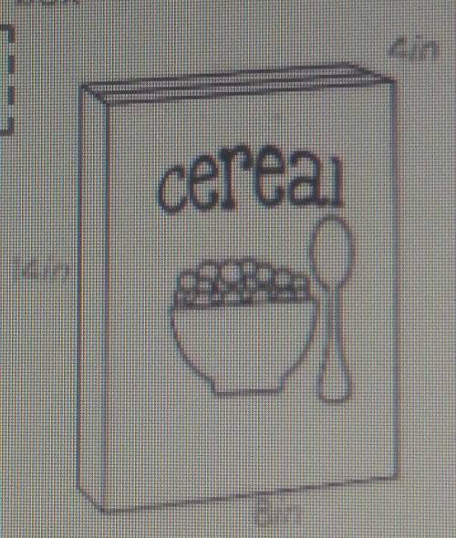 I WILL GIVE BRAINLIEST !!! how much cardboard is needed in order to make the cereal box​