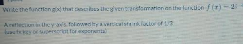 How do I write a function that describes the given transformation​