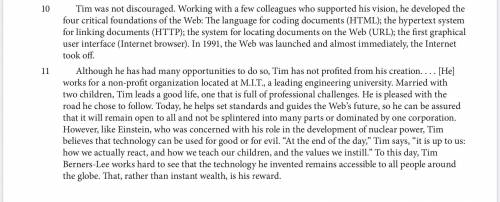 1. How did Tim Berners-Lee's work in Switzerland influence his ideas about creating the Enquire pro