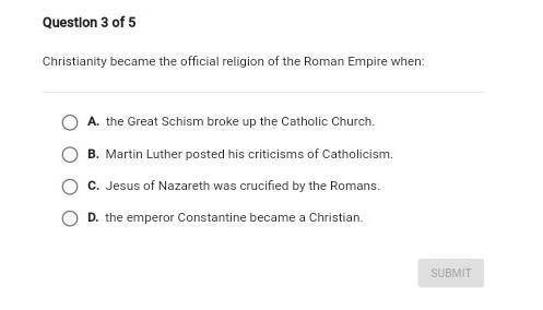 Christianity became the official religion of the roman empire when:​
