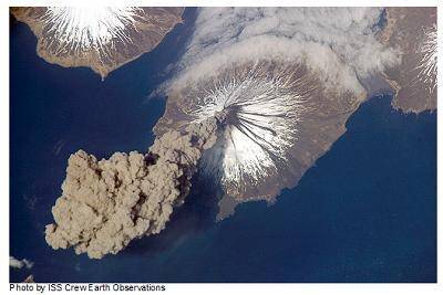 Look at this image from a passage about different types of volcanoes.

What is most likely the pur