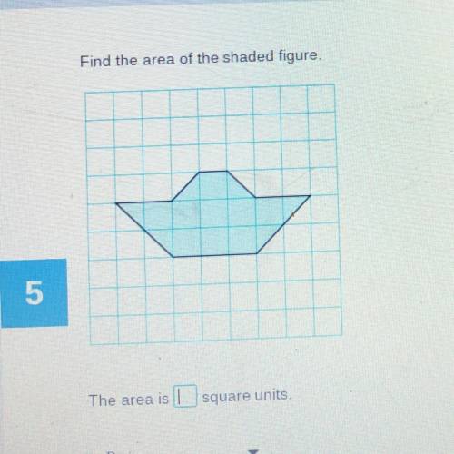 The area is __ square units. This is easy but I need the steps if possible:((
