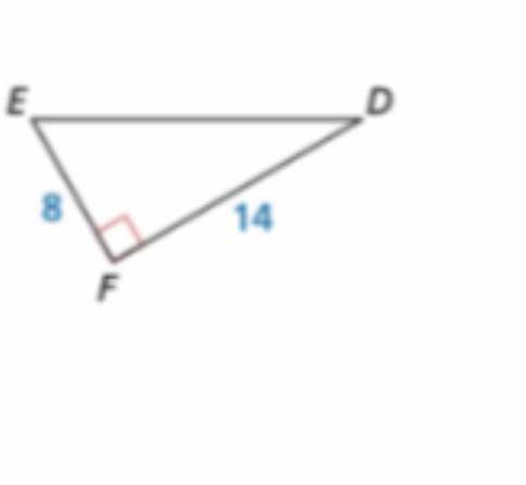 Solve the right triangle 
Using trigonometry