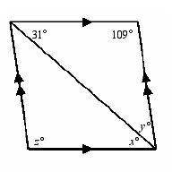 NEED HELP PLEASE!!! Find the values of the variables in the parallelogram. The diagram is not to sc