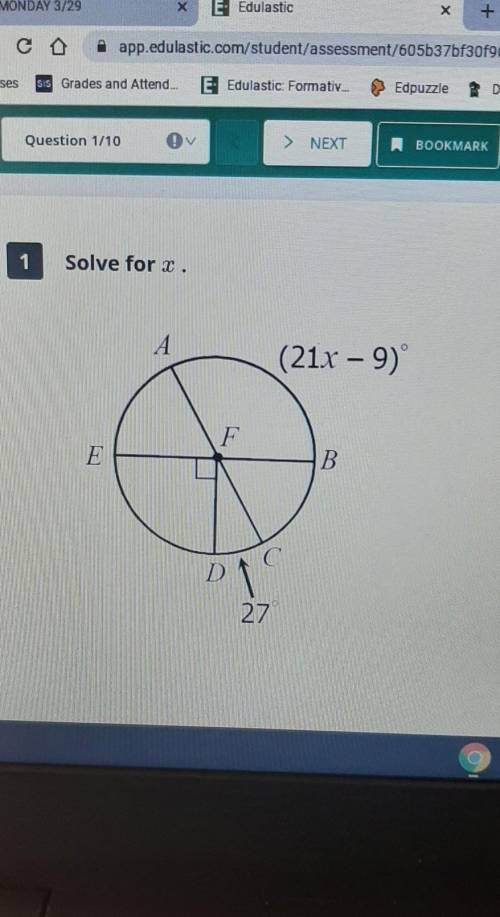 Solve for x(21x-9)27x=​