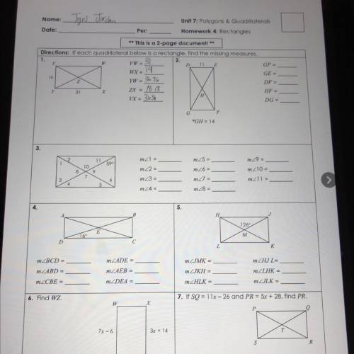 I need help with answers 2,3,4,5,6, and 7