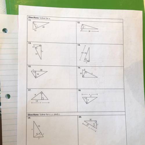 Unit 8: Right Triangles & Trigonometry

Homework 3: Similar Right Triangles & Geometric Me