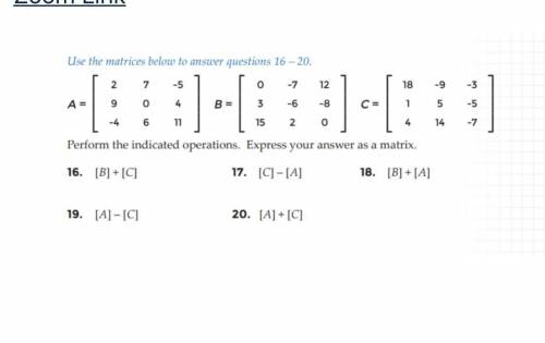 Adding and subtracting matrix 
Plz help me