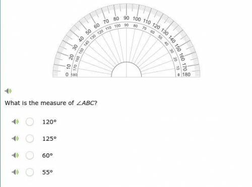 What is the measure of ∠ABC?