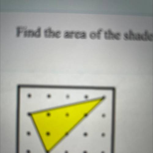 Find the area of the shaded polygons
