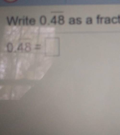 Write 0.48 on the bar as a fractiok in simple form . PLS i need help thank ​