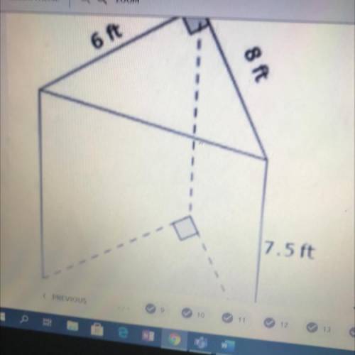 What is the area of the base of the figure
48
45
30
24
