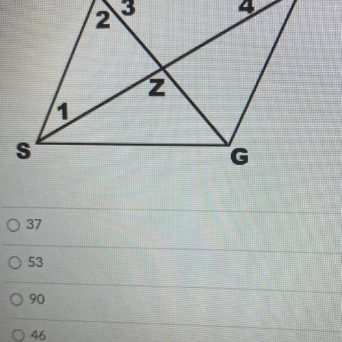 DOGS is a rhombus. m21 = 37º. Find m24.
3
2
2
G
037
053
090
0 46