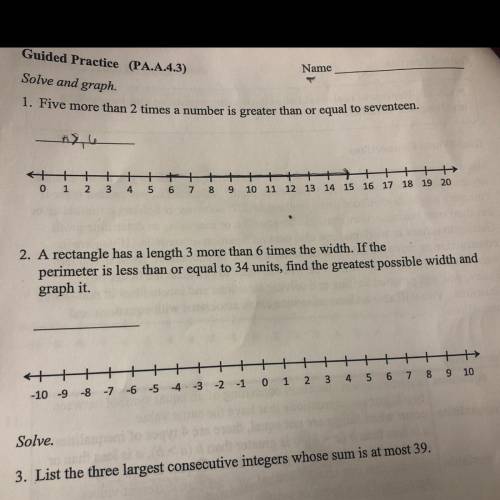 Can someone do number 2 for me please.