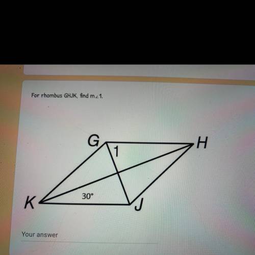 For rhombus GHJK, find m21.