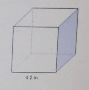 What is the volume of this cube? Enter your answer as a decimal in this box ​