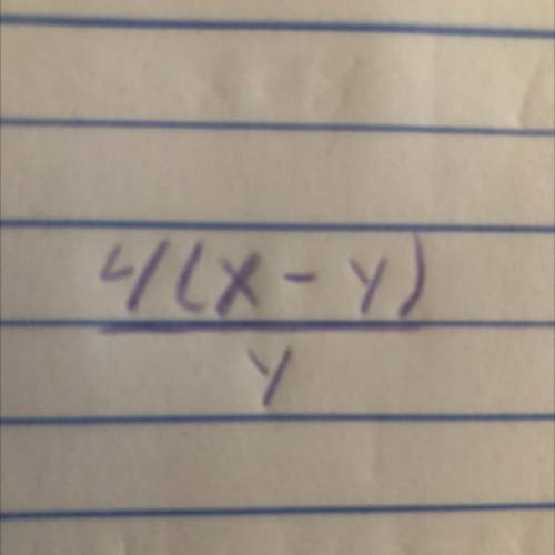 Evaluate the expression where x=5 and y =2