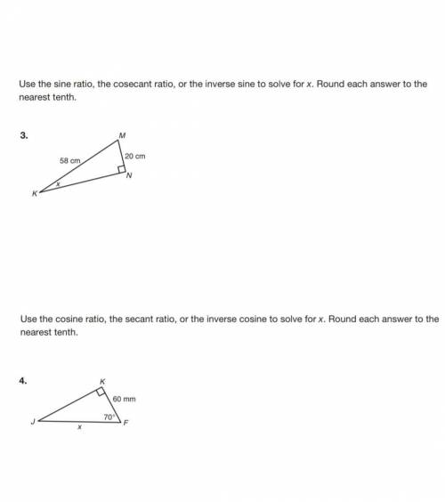I need help on these Trig questions please!! (Actual answers please)