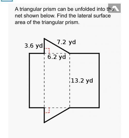 Find the lateral surface area of the triangular prism