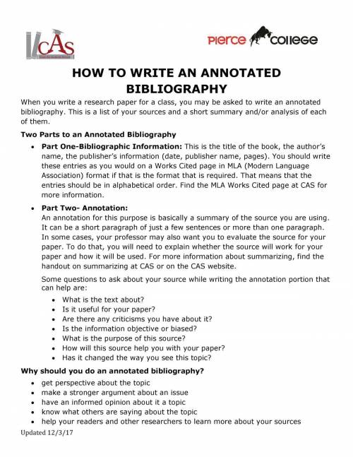 How do you write an annotated bibliography??