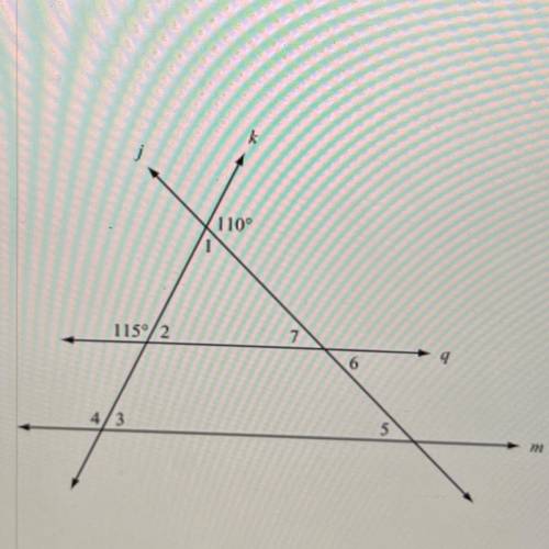 HELP 14 POINTS !! Find the measure of angles 1, 2, 3, 4, 5, 6, and 7.

Justify each answer with an