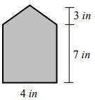 What is the area of this shape in square inches