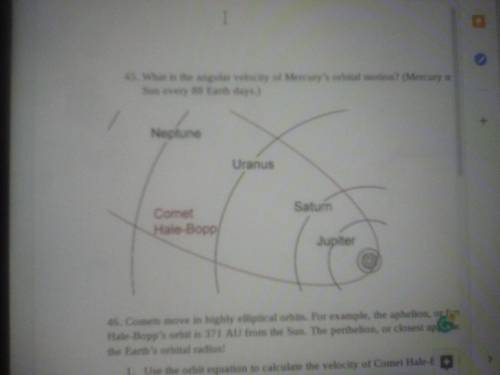 What is the angular velocity of Mercury's orbital motion? (Mercury makes one orbit of the Sun every