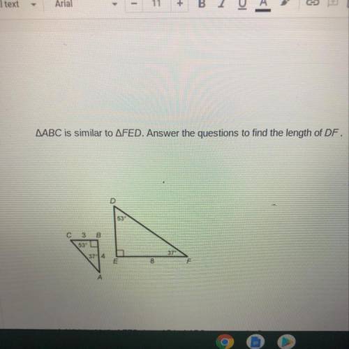 Can somebody do my homework.

1. Which side is FED does AB in ABC correspond to.
2.Which side in F
