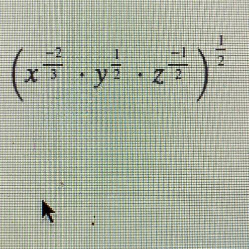 Simplify the following expression using rational exponents. Assume all variables are positive.