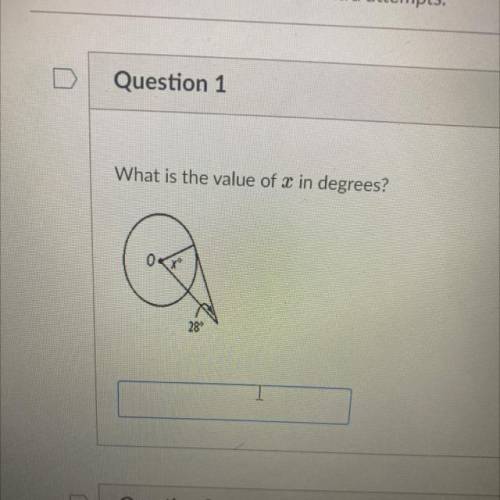 What is the value of X in degrees?