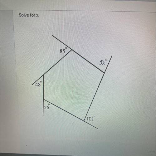 Can you please solve for x?