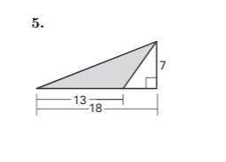 Find the area for this problem