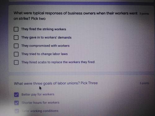 What were two typical responses of business owners when their workers went on strike