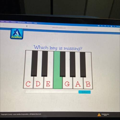 Which key is missing?
CDE GAB