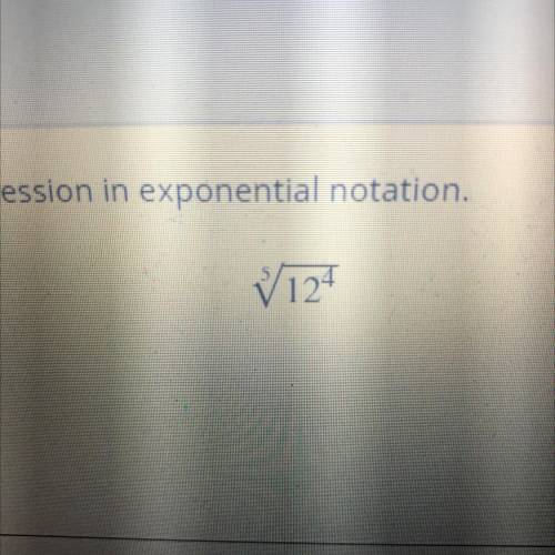 Change the following expression to an equivalent expression in exponential form