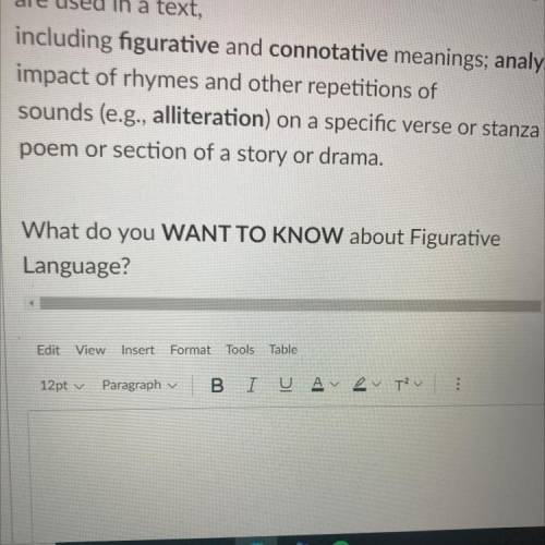 What do you WANT TO KNOW about Figurative
Language?
