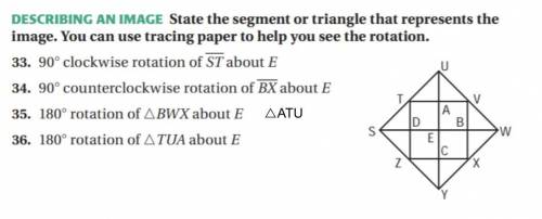 State the segment of triangle that represents the image.