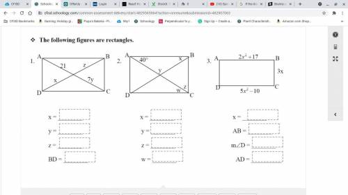 Find the following figures of the rectangles? pleasseee helppp me