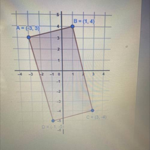 Given A(2,4) and B (5,-4) from problem 1.

A. What is the slope of the line that is parallel to AB