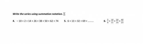 Please help

Write the series using summation notation. 
4. - 10 + 2 + 14 + 26 + 38 + 50 + 62 + 74