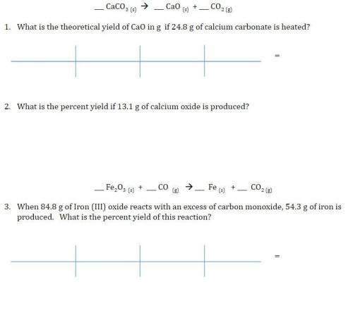 Can someone please answer these chemistry problems