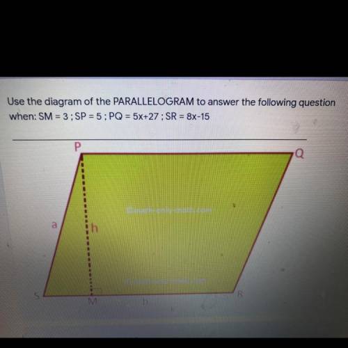 I need the area of this parallelogram the choices are 4, 14, 97, 388, 101, 400