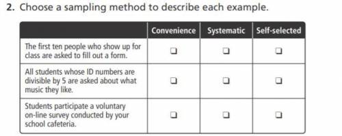 I really need help answering this sampling question, please help me if you can