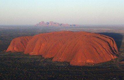 This is a photograph of Ayers Rock, located in what country?

A) Kenya
B) Australia
C) New Zealand
