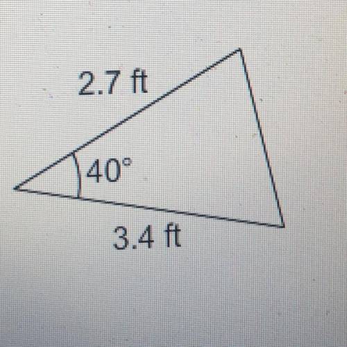 How do i find the area of this triangle
