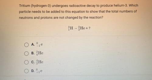 Which particle needs to be added to this equation to show that the total numbers of neutrons and pr