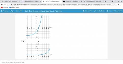Which graph represents this exponential function? f(x)=3(2)^x-4