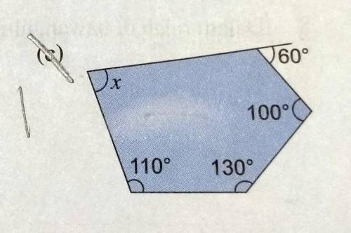 Calculate the value of x for the following polygon​