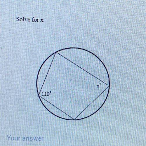 Solve for x and then answer