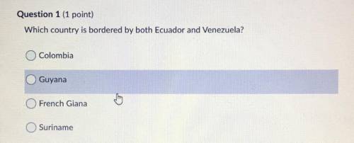 Which country is bordered by both Ecuador and Venezuela￼